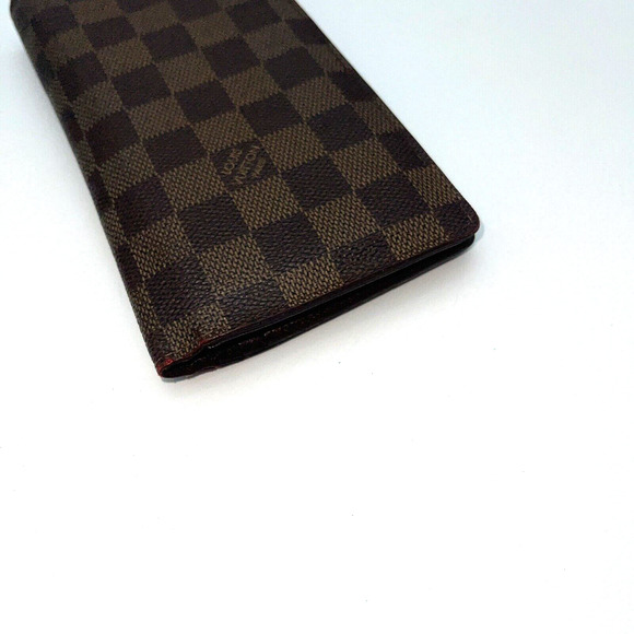 Authentic LOUIS VUITTON Damier Ebene Long Wallet Brazza Credit Cards Checkbook - Picture 10 of 16